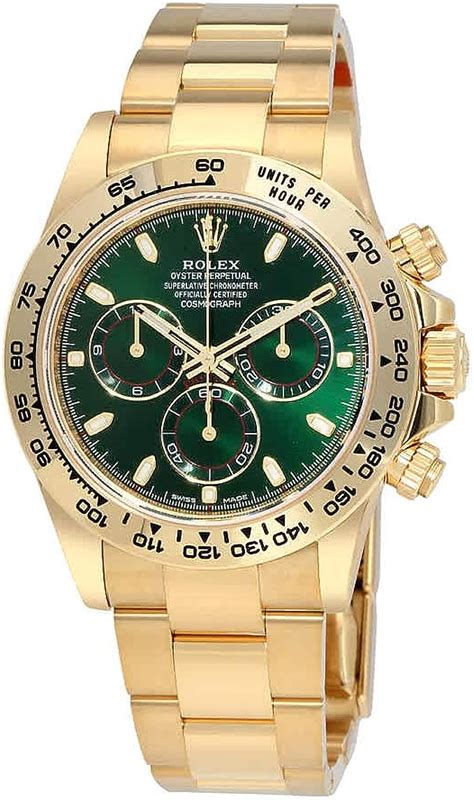 daytona rolex gold grün|daytona men's rolex solid gold.